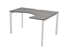 Стол эргономичный правый на металлокаркасе НТМП.П-060.ПР Аргентум images