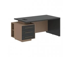 Стол руководителя с тумбой, левый 1800х900х750 Velion images