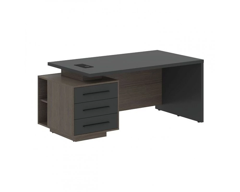 Стол руководителя с тумбой, левый 1800х900х750 Velion