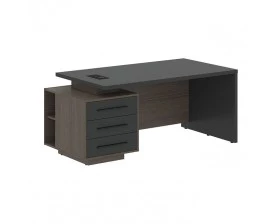 Стол руководителя с тумбой, левый 1800х900х750 Velion images
