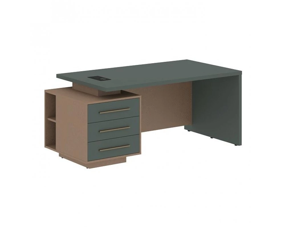 Стол руководителя с тумбой, левый 1800х900х750 Velion