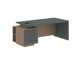 Стол руководителя с тумбой, левый 2000х900х750 Velion images