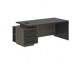Стол руководителя с тумбой, левый 2000х900х750 Velion images