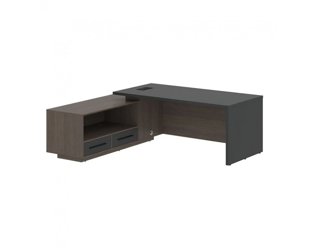 Стол руководителя с тумбой, левый 2100х1900х750 Velion