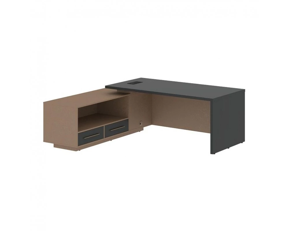 Стол руководителя с тумбой, левый 2100х1900х750 Velion