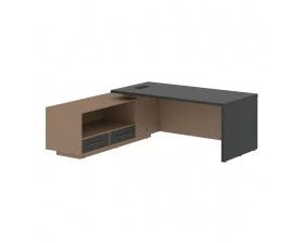 Стол руководителя с тумбой, левый 2100х1900х750 Velion images