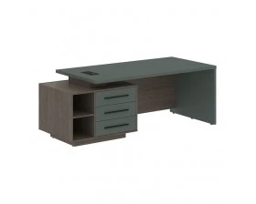 Стол руководителя с тумбой, левый 2100х900х750 Velion images