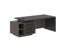 Стол руководителя с тумбой, левый 2100х900х750 Velion images