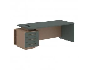 Стол руководителя с тумбой, левый 2200х900х750 Velion images