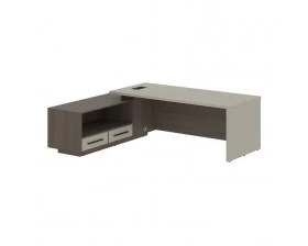 Стол руководителя с тумбой, левый 2300х1900х750 Velion images