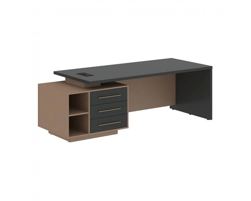 Стол руководителя с тумбой, левый 2300х900х750 Velion