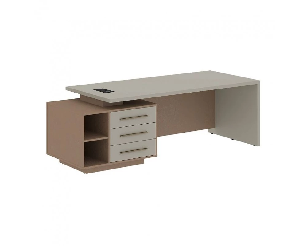 Стол руководителя с тумбой, левый 2300х900х750 Velion