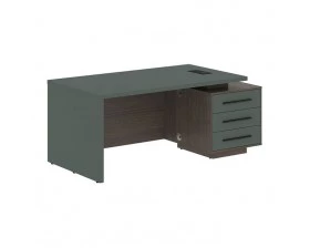 Стол руководителя с тумбой, правый 1800х900х750 Velion images