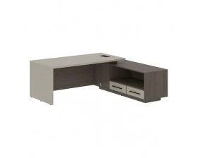 Стол руководителя с тумбой, правый 2100х1900х750 Velion images