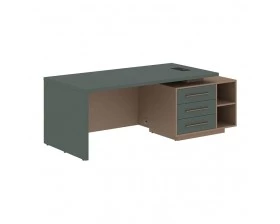 Стол руководителя с тумбой, правый 2100х900х750 Velion images