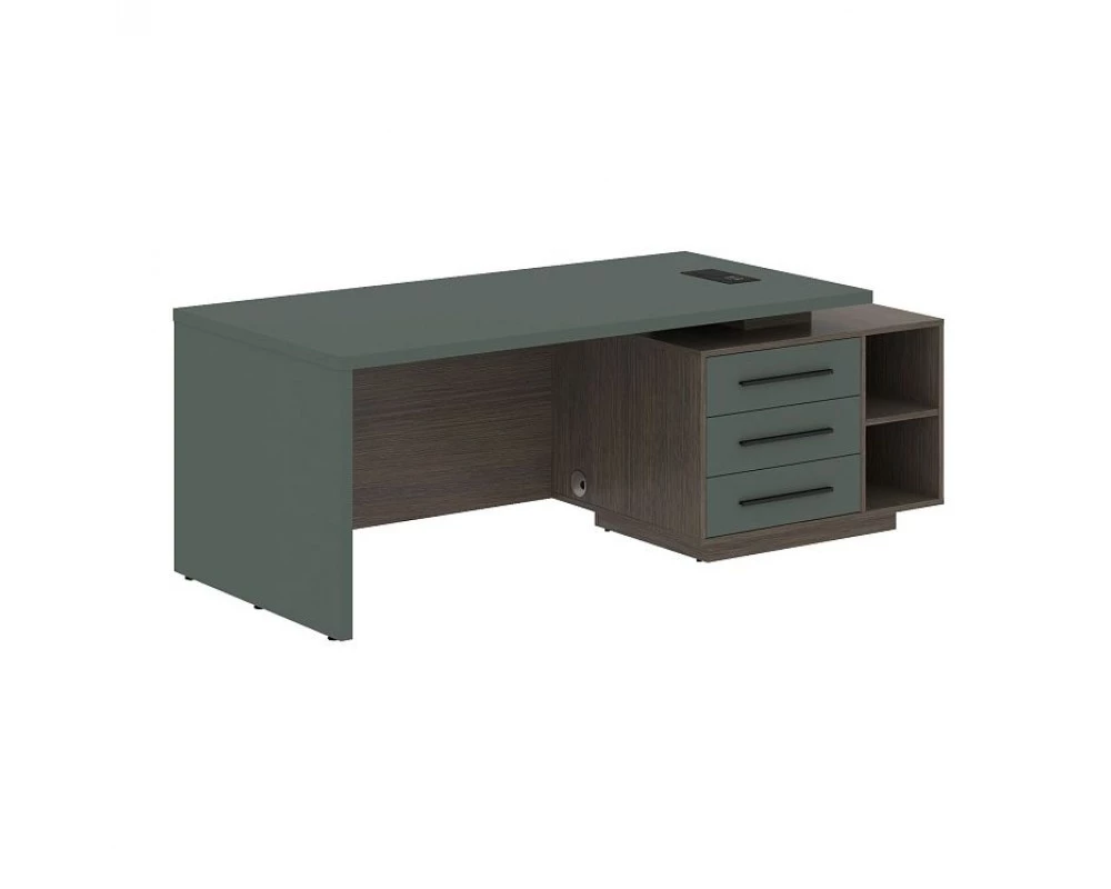 Стол руководителя с тумбой, правый 2100х900х750 Velion