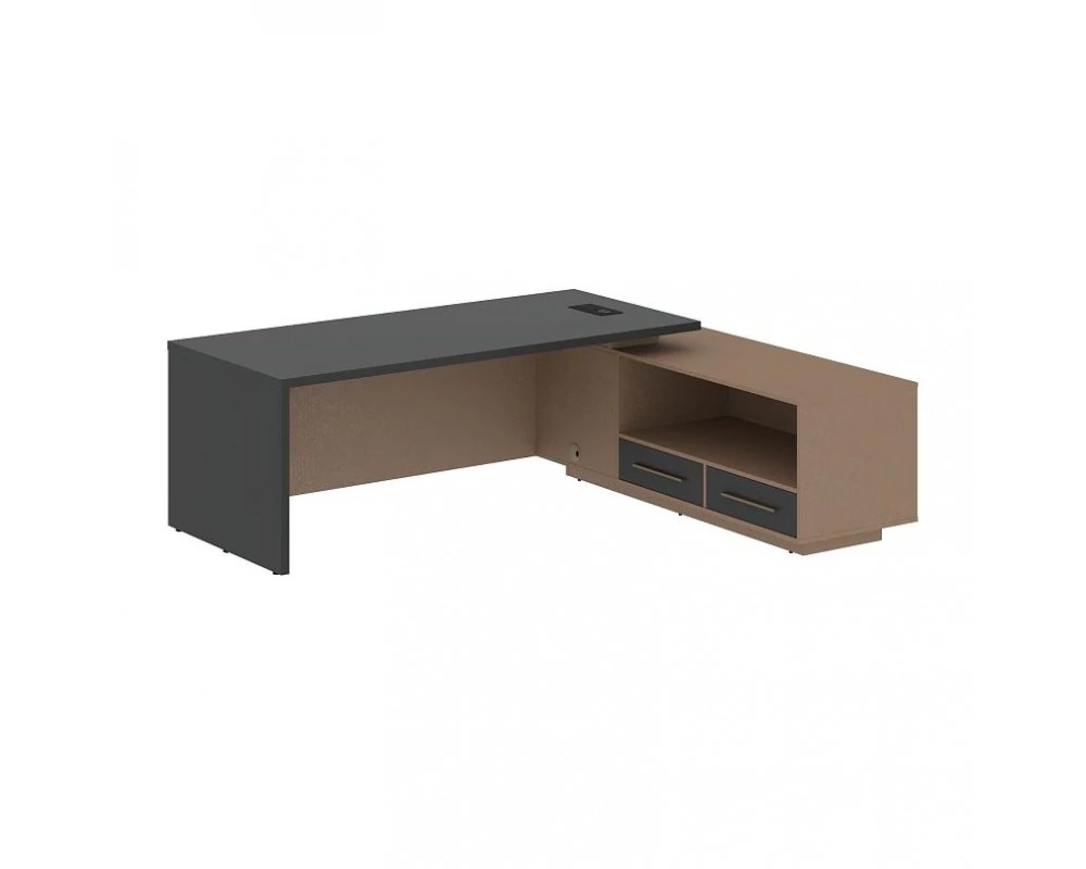 Стол руководителя с тумбой, правый 2300х1900х750 Velion