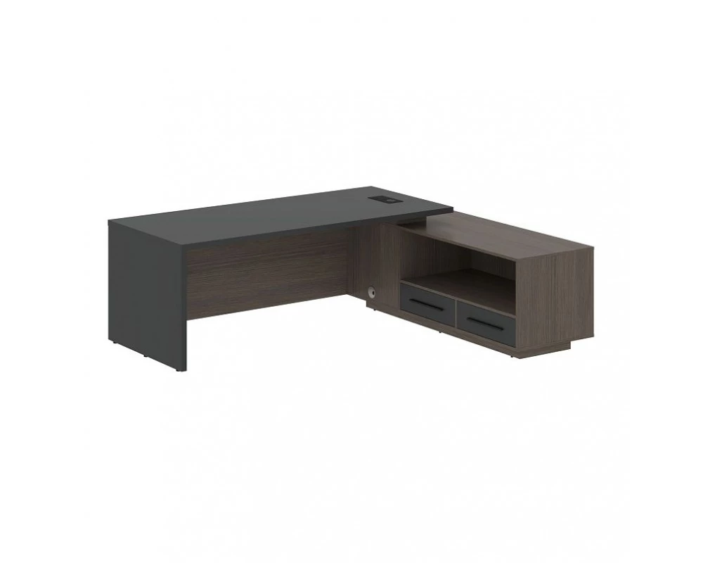 Стол руководителя с тумбой, правый 2300х1900х750 Velion
