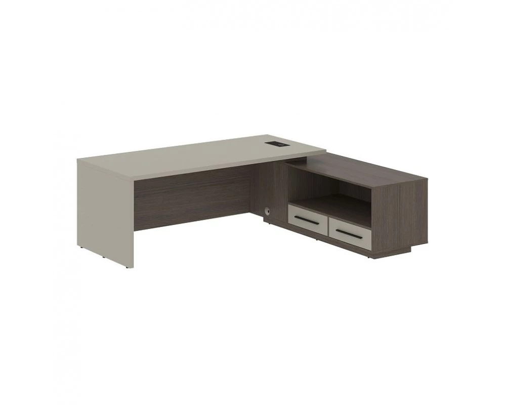 Стол руководителя с тумбой, правый 2300х1900х750 Velion