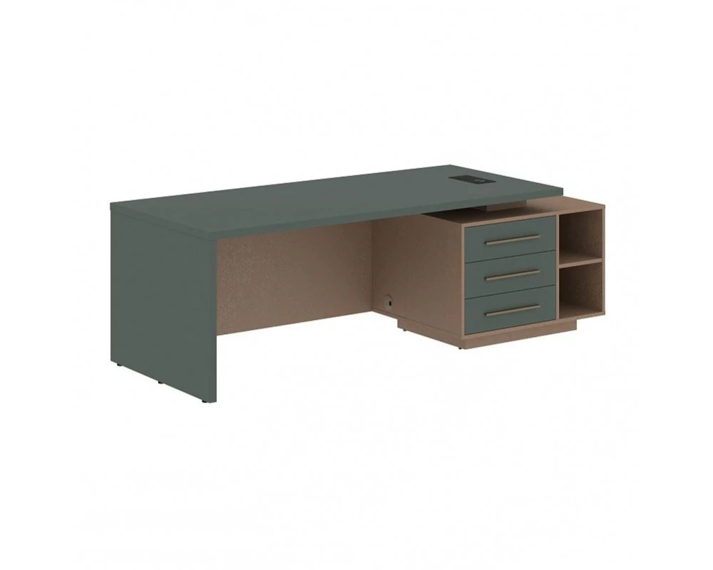 Стол руководителя с тумбой, правый 2300х900х750 Velion